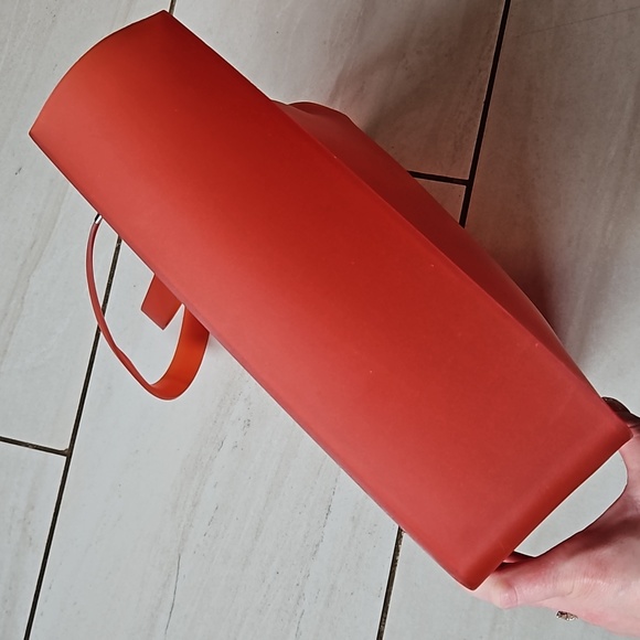 CHANEL XL Logo Jelly Tote Bag Red EUC❣️ - Picture 7 of 10